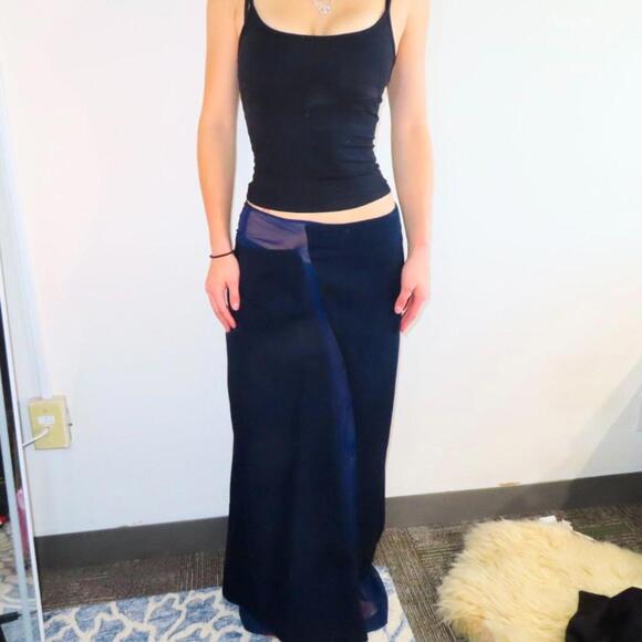 Comme des Garçons Women's Navy and Blue Skirt - Picture 1 of 8